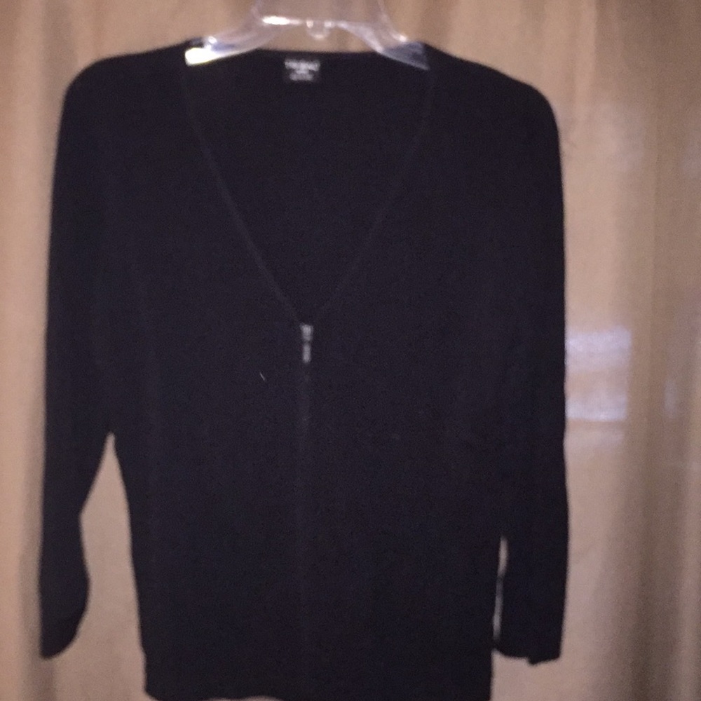 Cute ribbed zipper Tribal Brand top